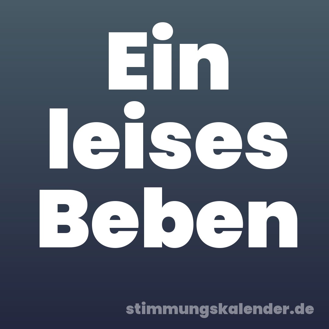 Ein leises Beben