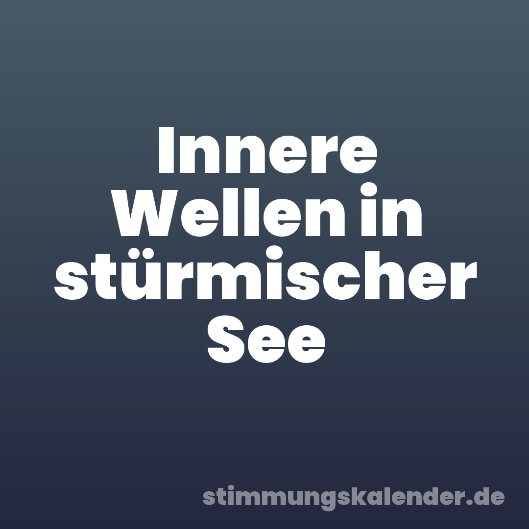 Innere Wellen in stürmischer See