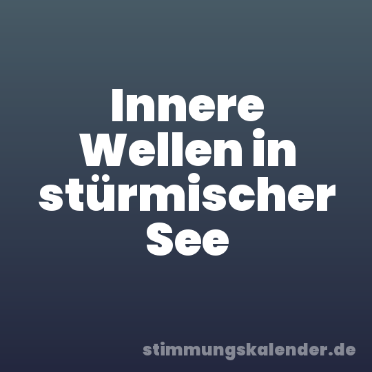 Innere Wellen in stürmischer See
