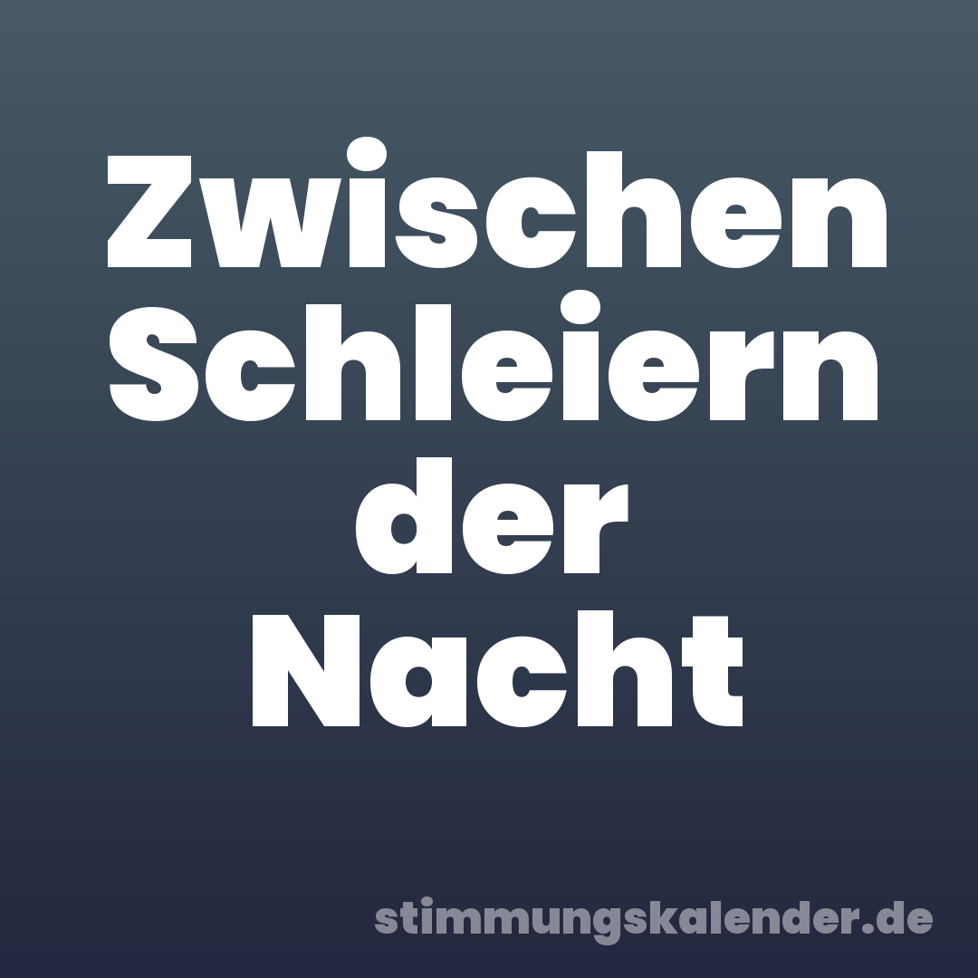 Zwischen Schleiern der Nacht