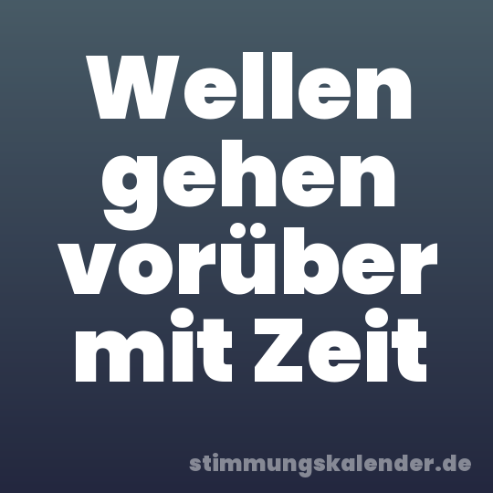 Wellen gehen vorüber mit Zeit