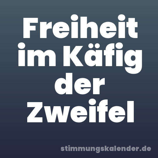 Freiheit im Käfig der Zweifel