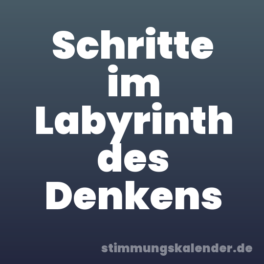 Schritte im Labyrinth des Denkens