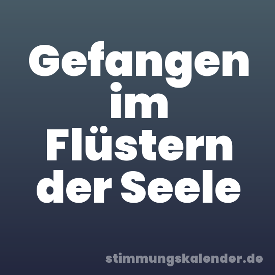 Gefangen im Flüstern der Seele