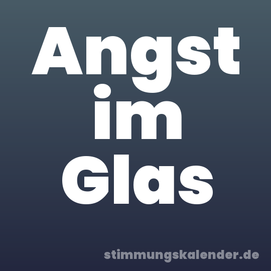 Angst im Glas