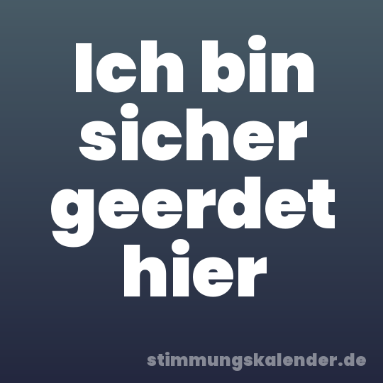 Ich bin sicher geerdet hier