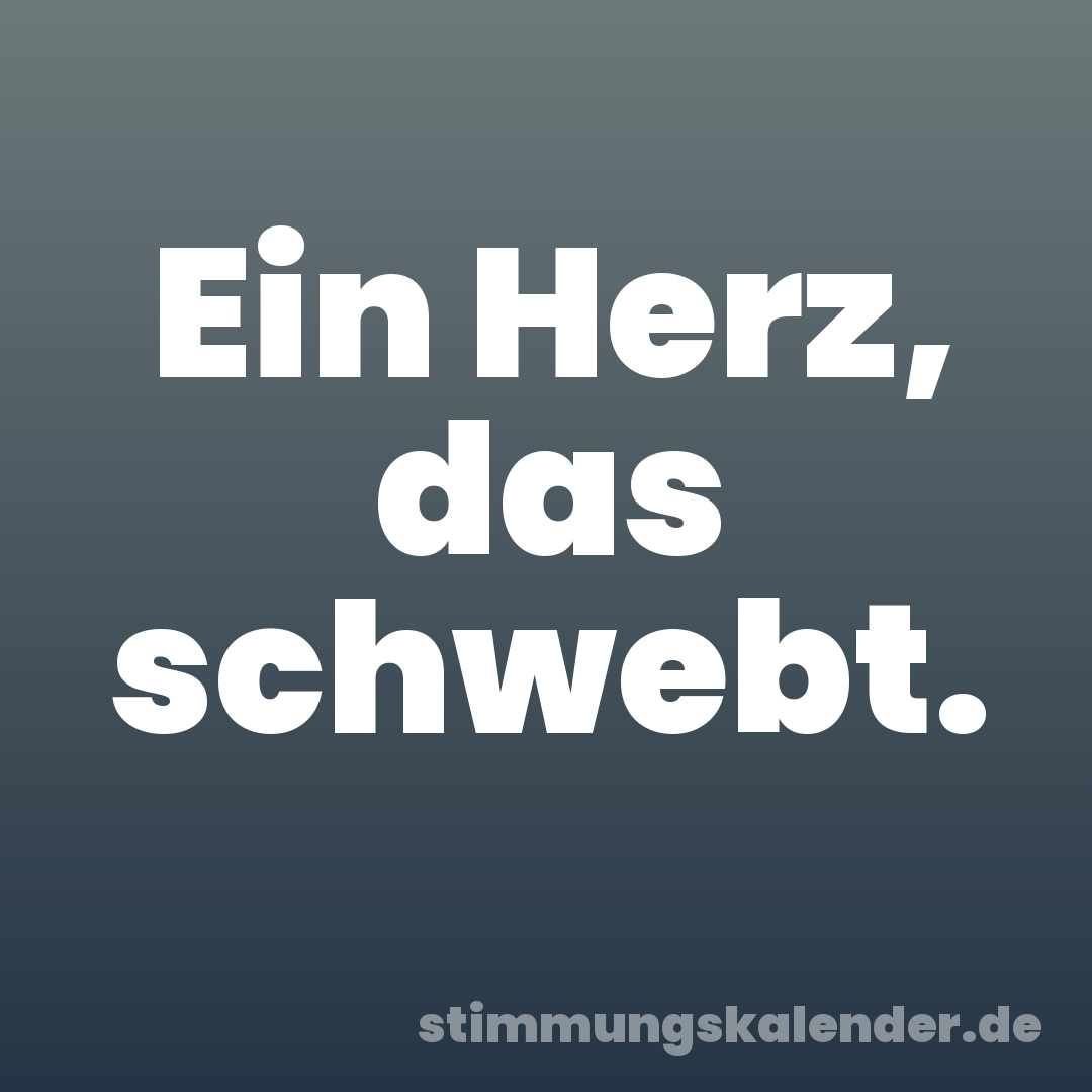 Ein Herz, das schwebt.