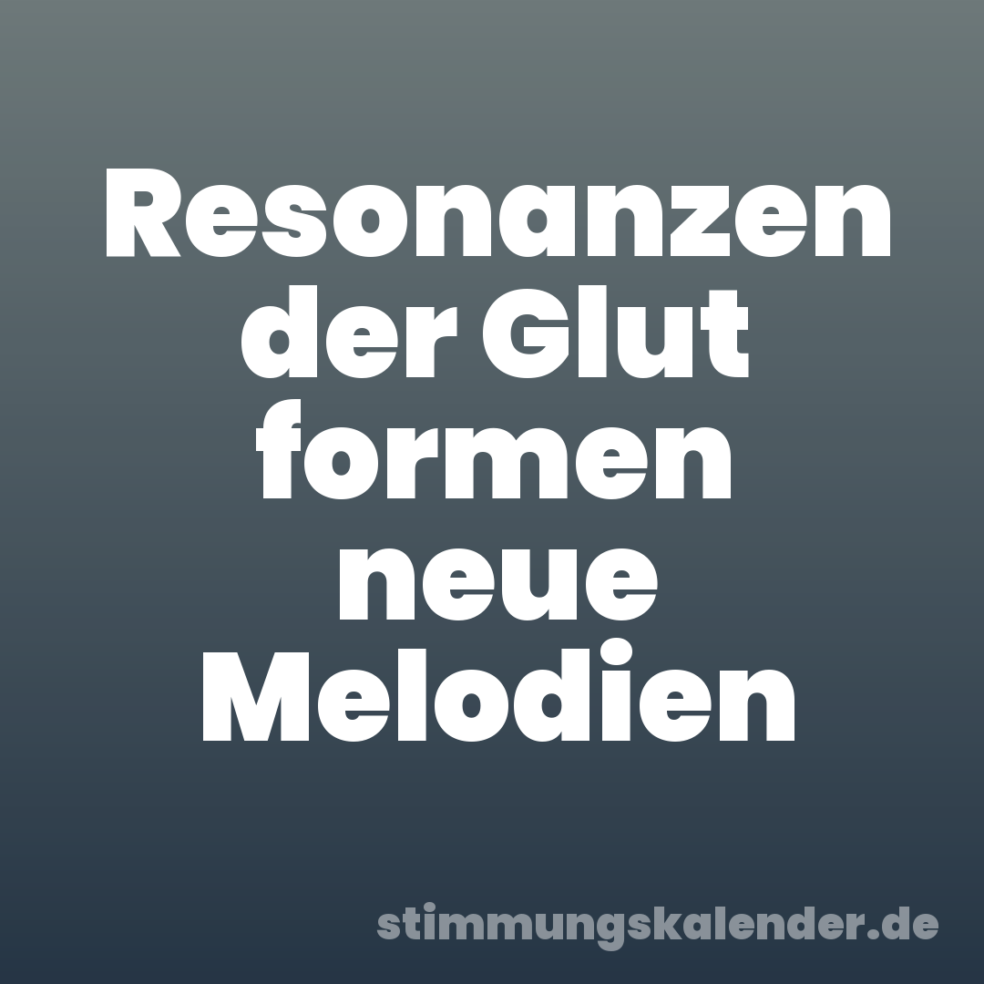 Resonanzen der Glut formen neue Melodien