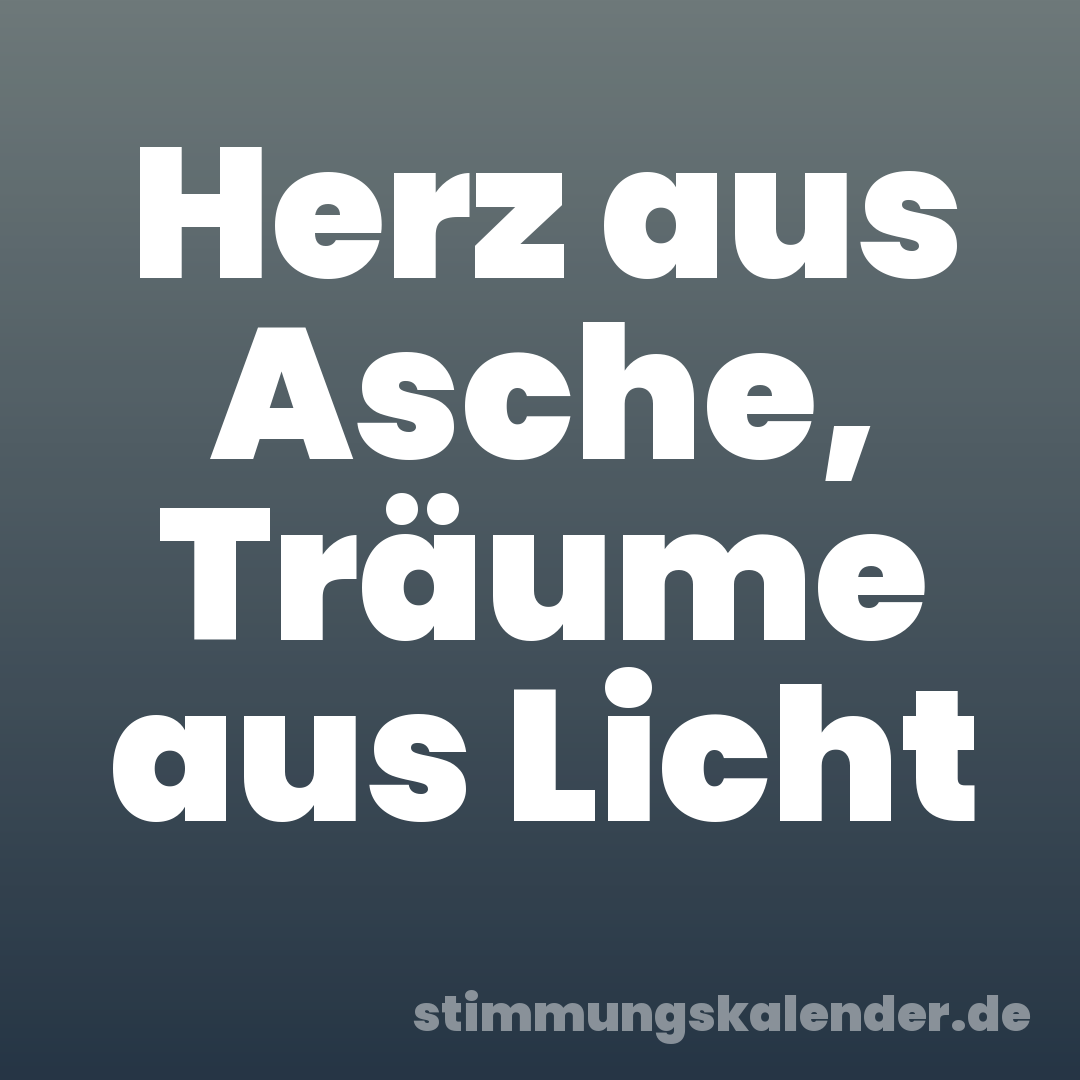 Herz aus Asche, Träume aus Licht