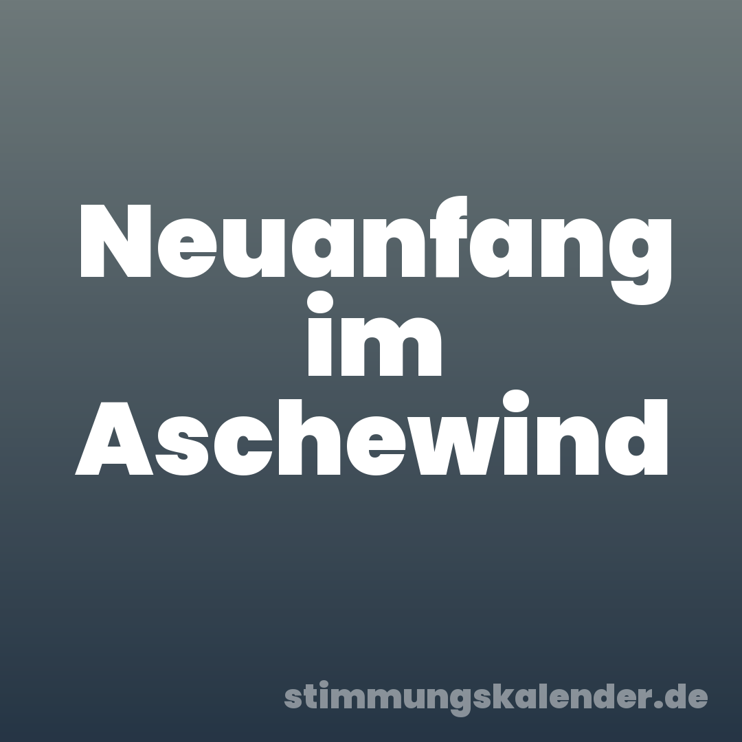 Neuanfang im Aschewind