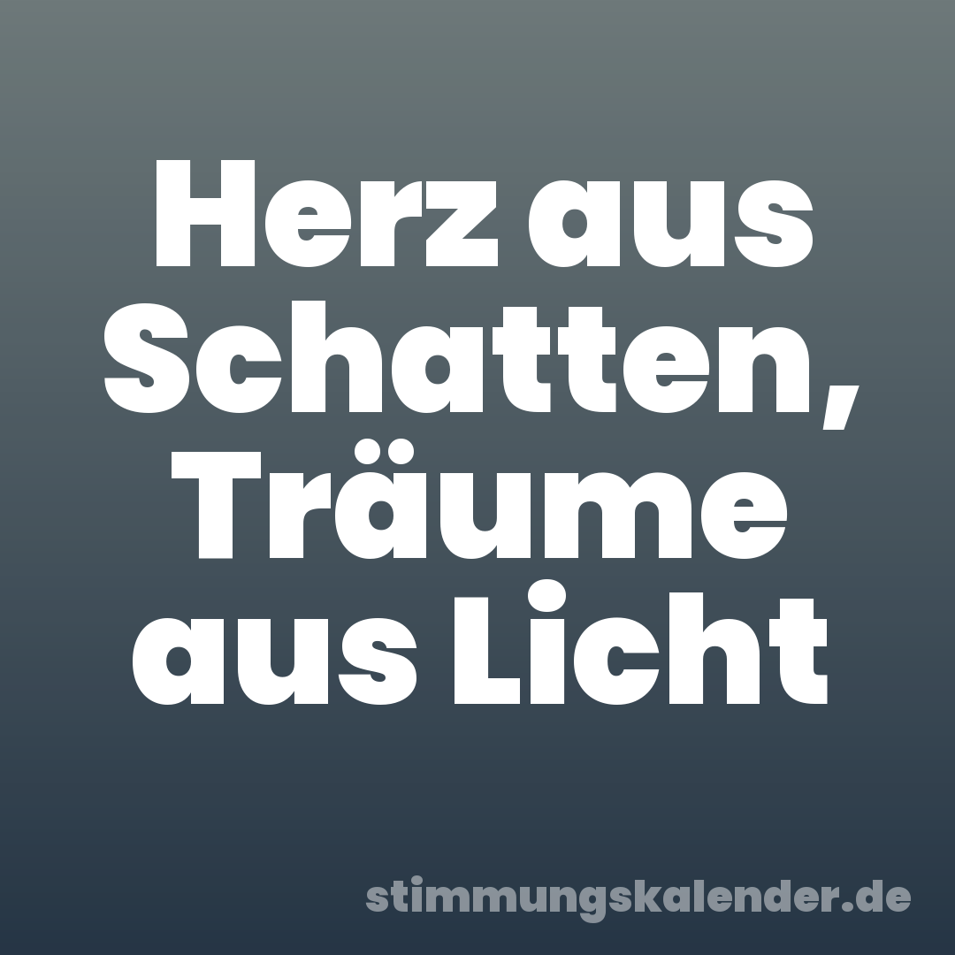 Herz aus Schatten, Träume aus Licht
