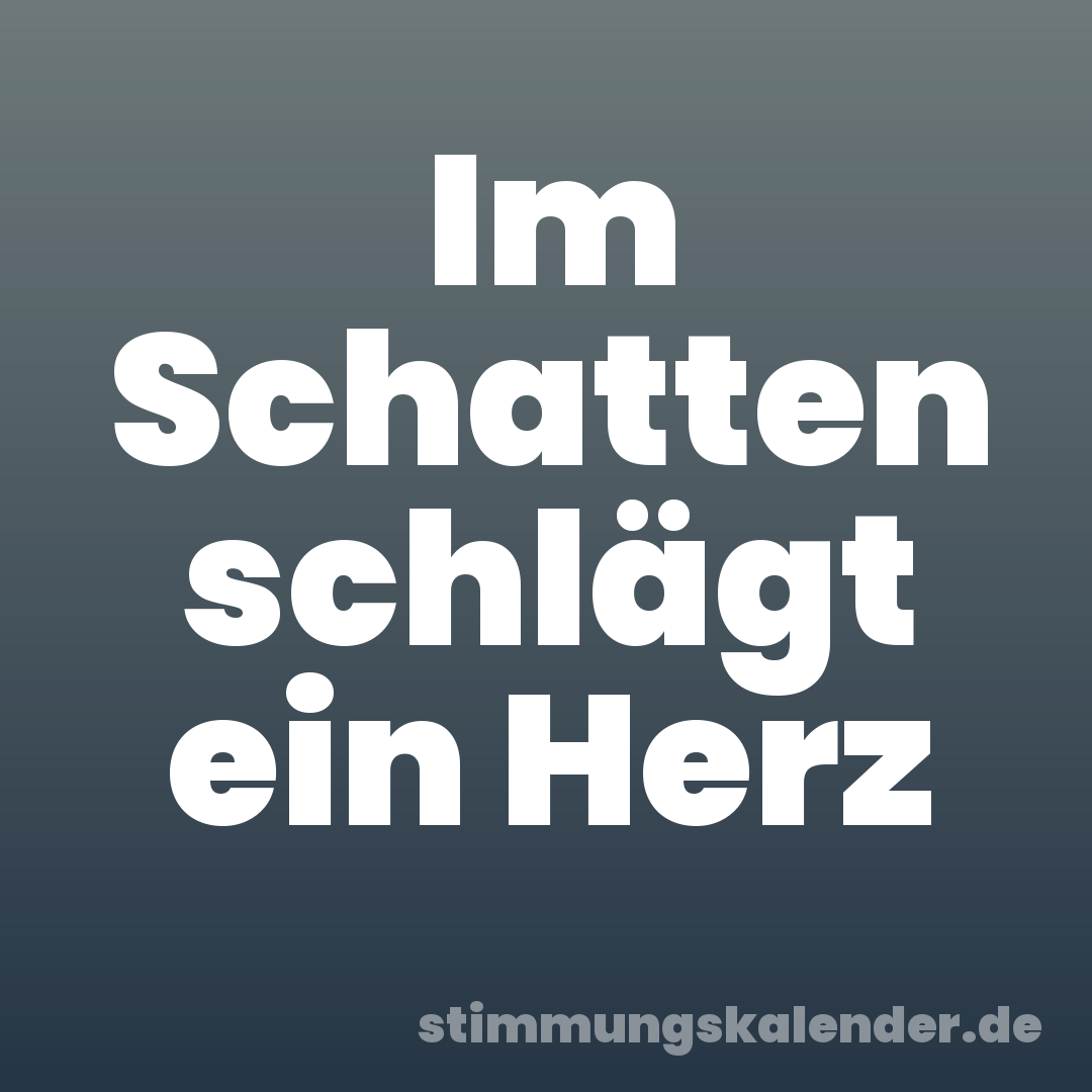 Im Schatten schlägt ein Herz