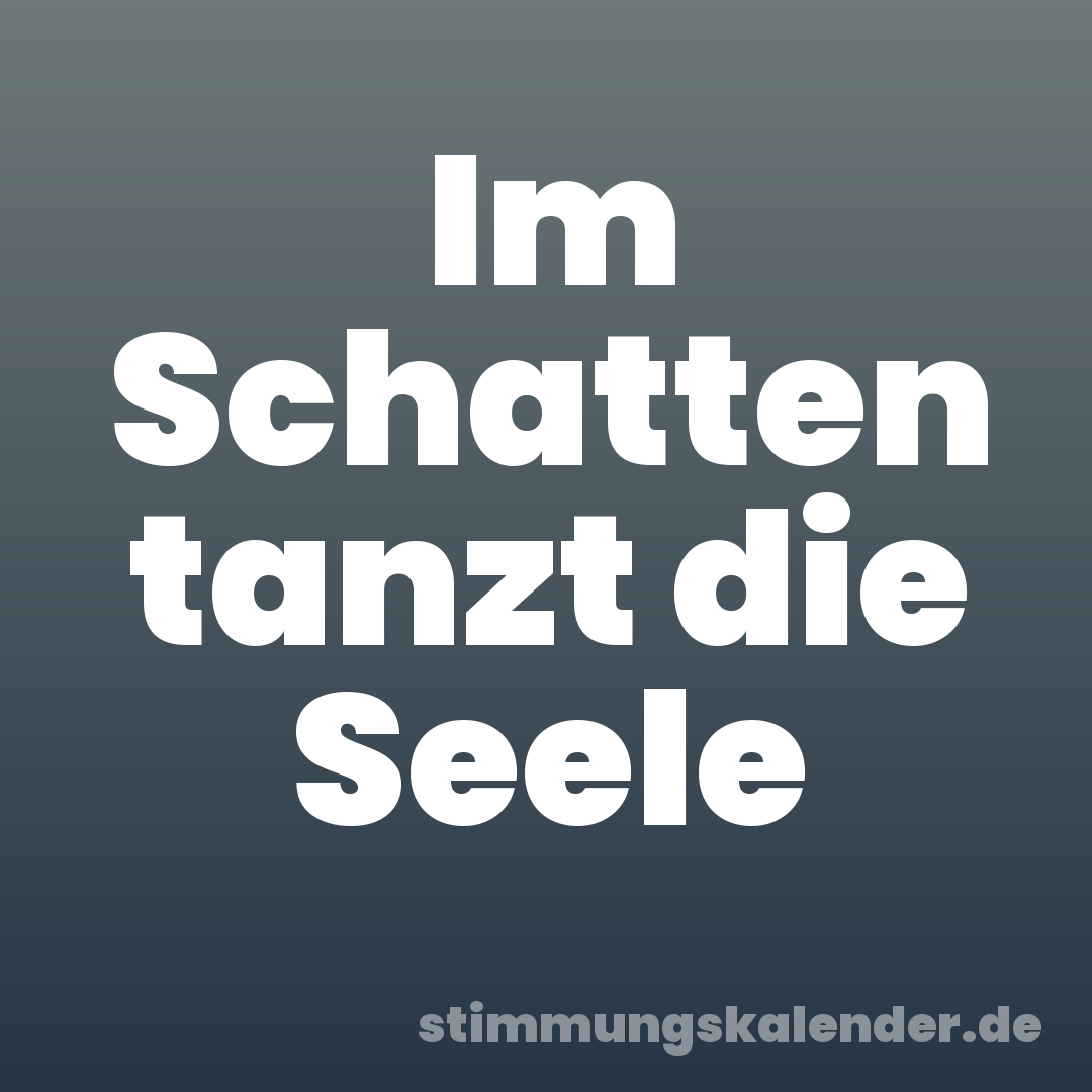 Im Schatten tanzt die Seele