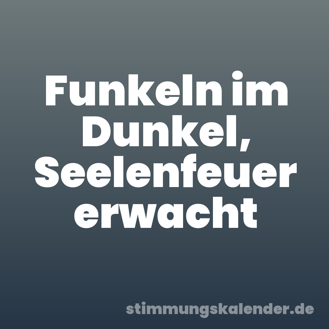 Funkeln im Dunkel, Seelenfeuer erwacht