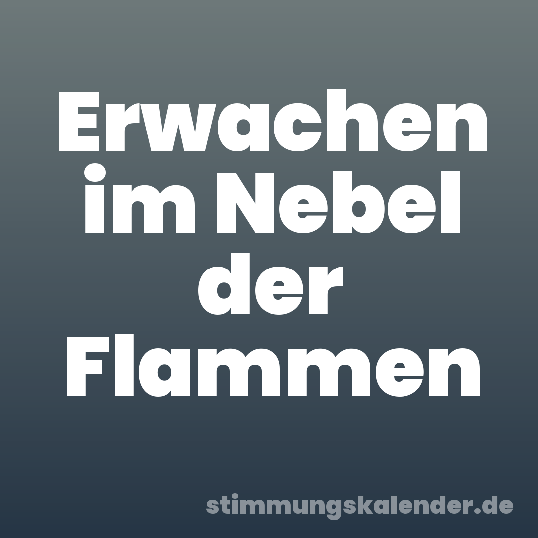 Erwachen im Nebel der Flammen