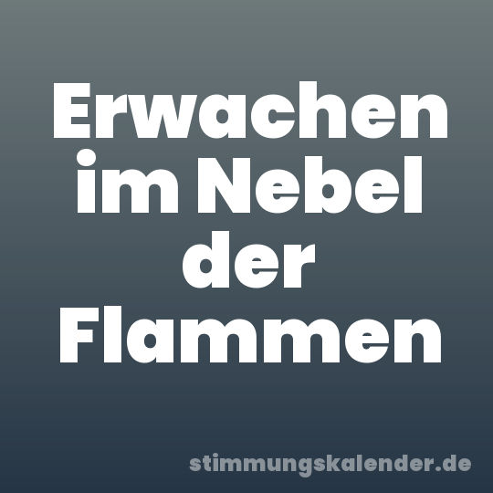 Erwachen im Nebel der Flammen
