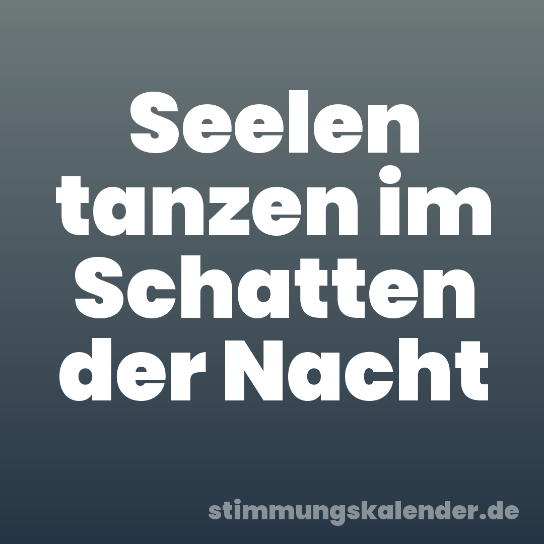 Seelen tanzen im Schatten der Nacht