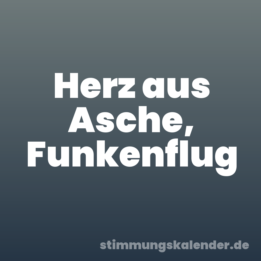 Herz aus Asche, Funkenflug