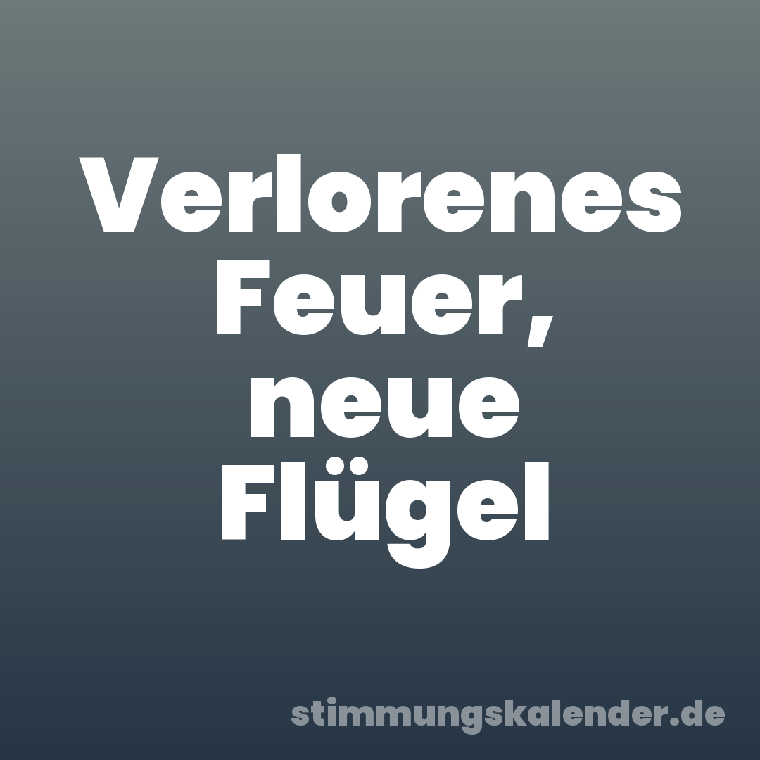 Verlorenes Feuer, neue Flügel