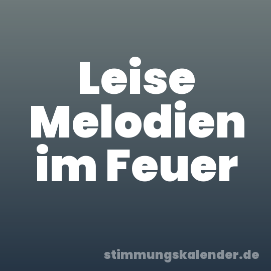 Leise Melodien im Feuer