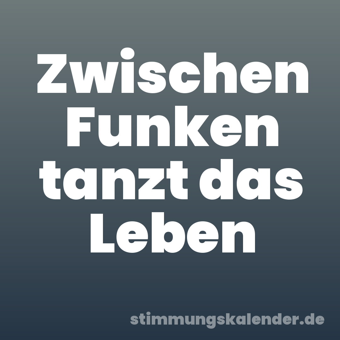 Zwischen Funken tanzt das Leben