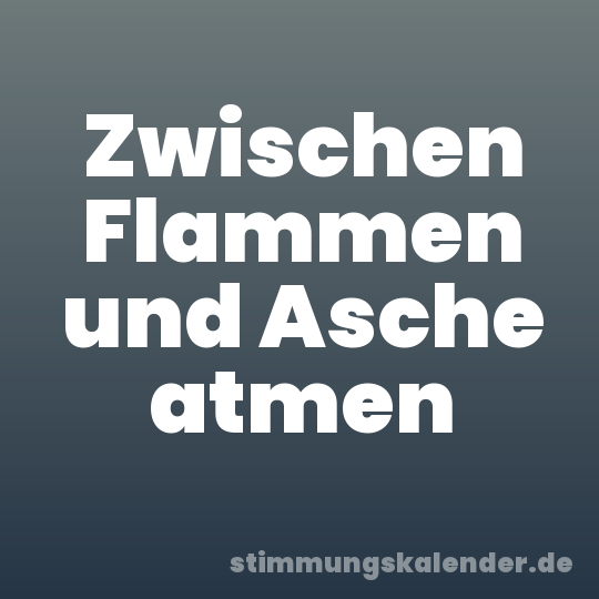 Zwischen Flammen und Asche atmen