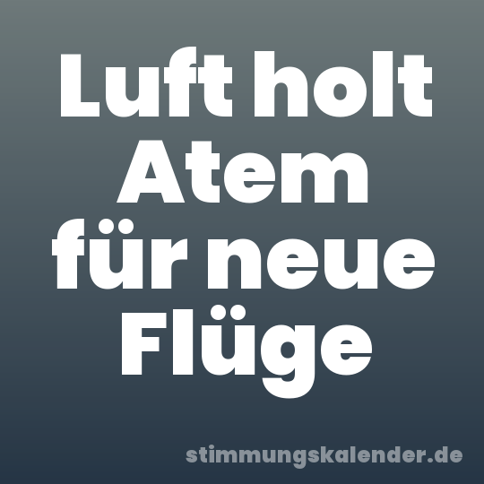 Luft holt Atem für neue Flüge