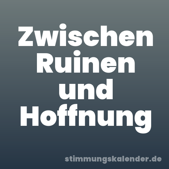 Zwischen Ruinen und Hoffnung