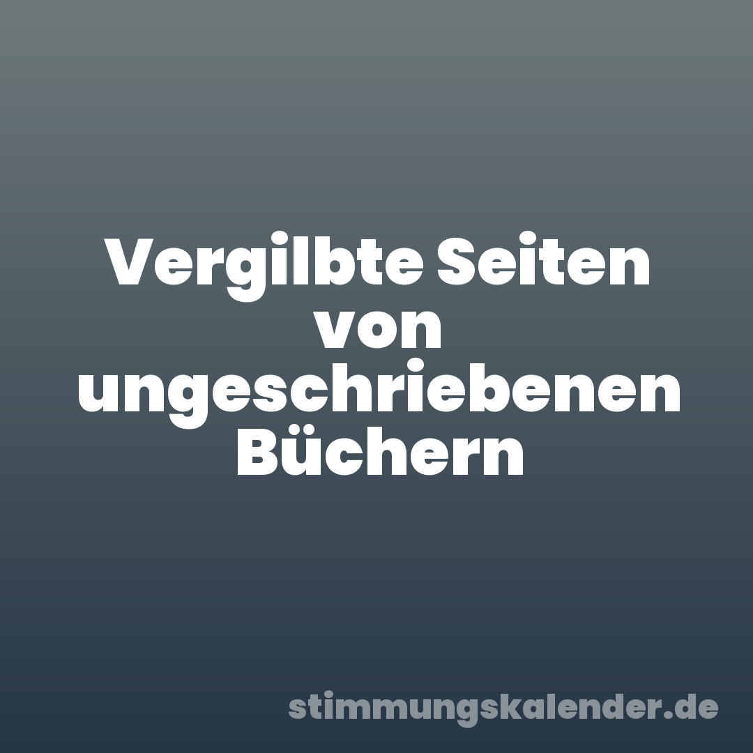 Vergilbte Seiten von ungeschriebenen Büchern