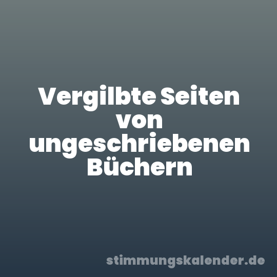 Vergilbte Seiten von ungeschriebenen Büchern