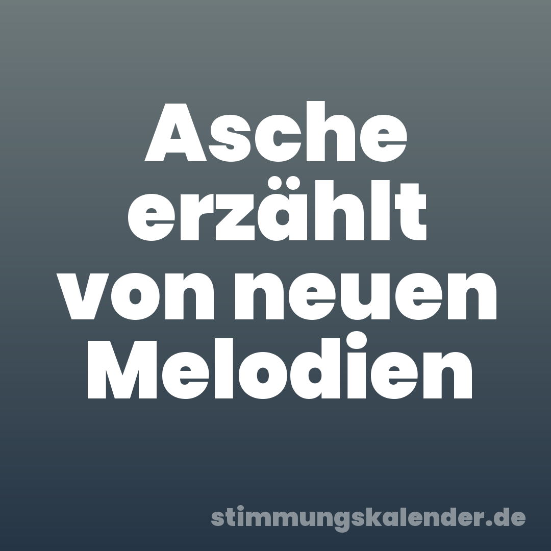 Asche erzählt von neuen Melodien