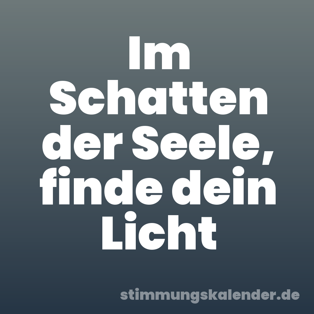 Im Schatten der Seele, finde dein Licht