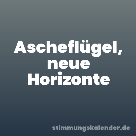 Ascheflügel, neue Horizonte