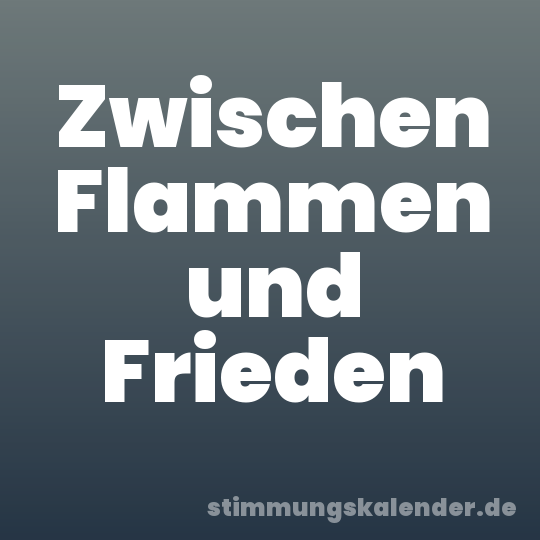 Zwischen Flammen und Frieden