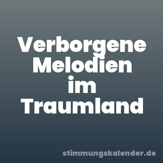 Verborgene Melodien im Traumland