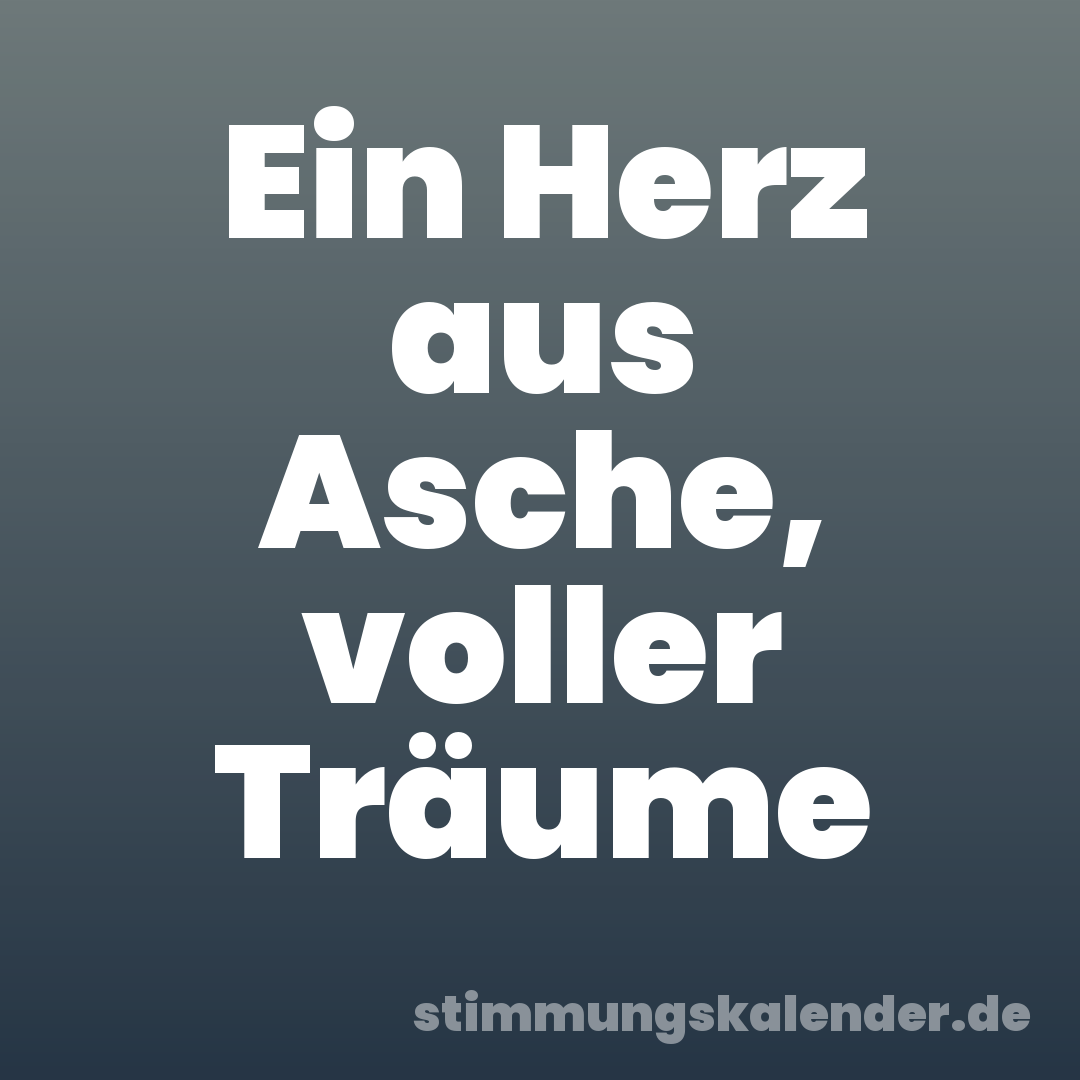 Ein Herz aus Asche, voller Träume