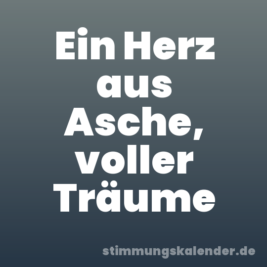 Ein Herz aus Asche, voller Träume