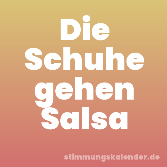 Die Schuhe gehen Salsa