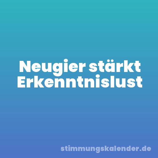 Neugier stärkt Erkenntnislust