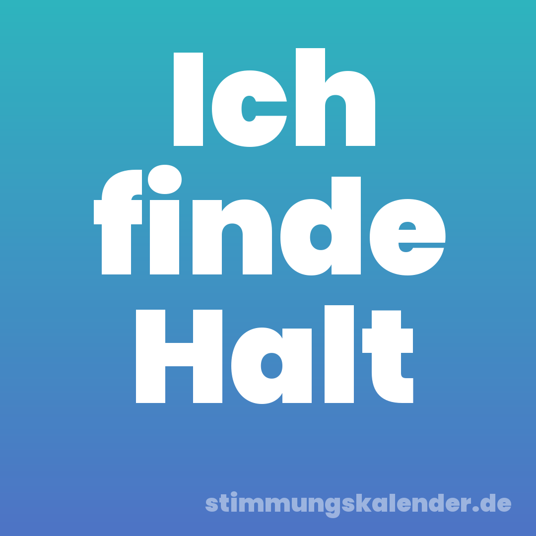Ich finde Halt