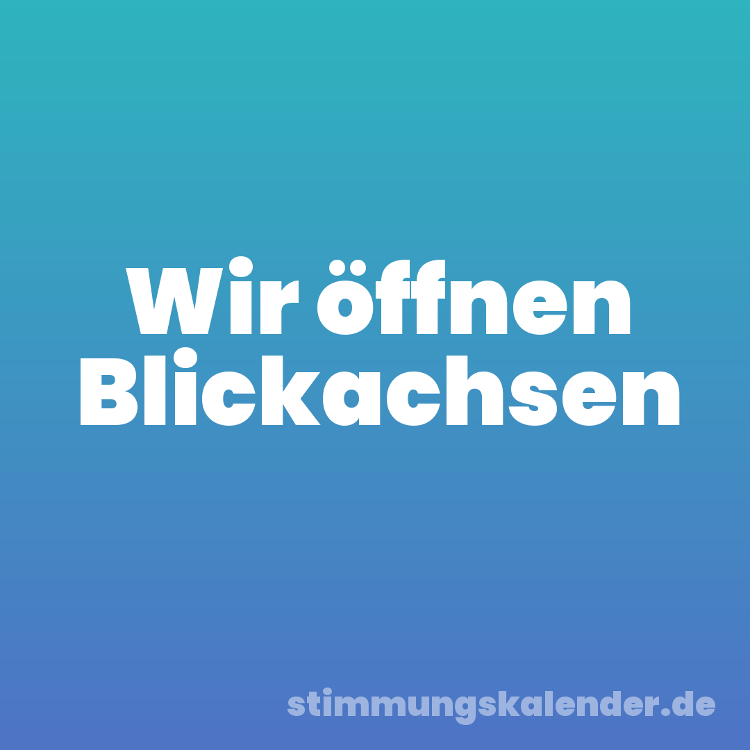 Wir öffnen Blickachsen