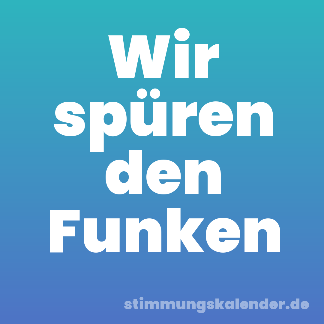Wir spüren den Funken
