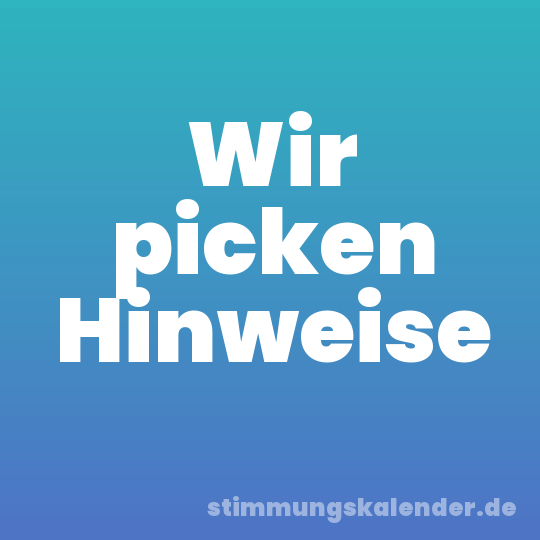 Wir picken Hinweise
