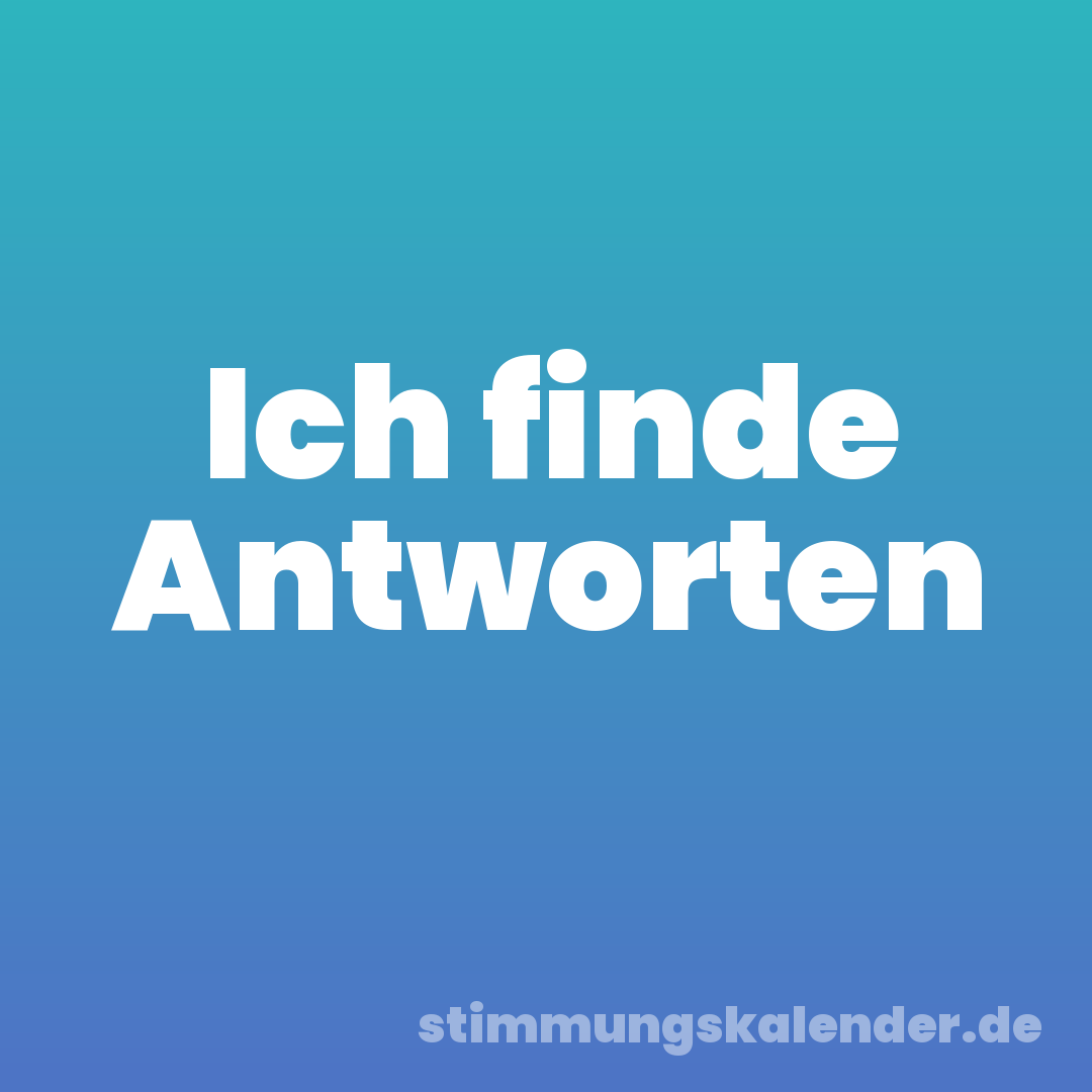 Ich finde Antworten