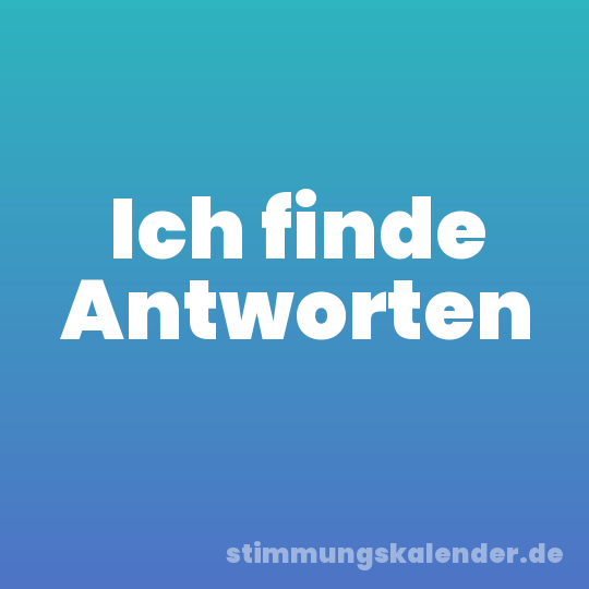 Ich finde Antworten