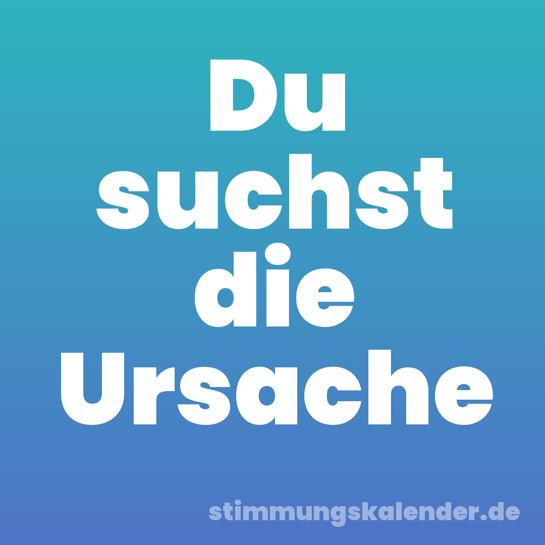 Du suchst die Ursache