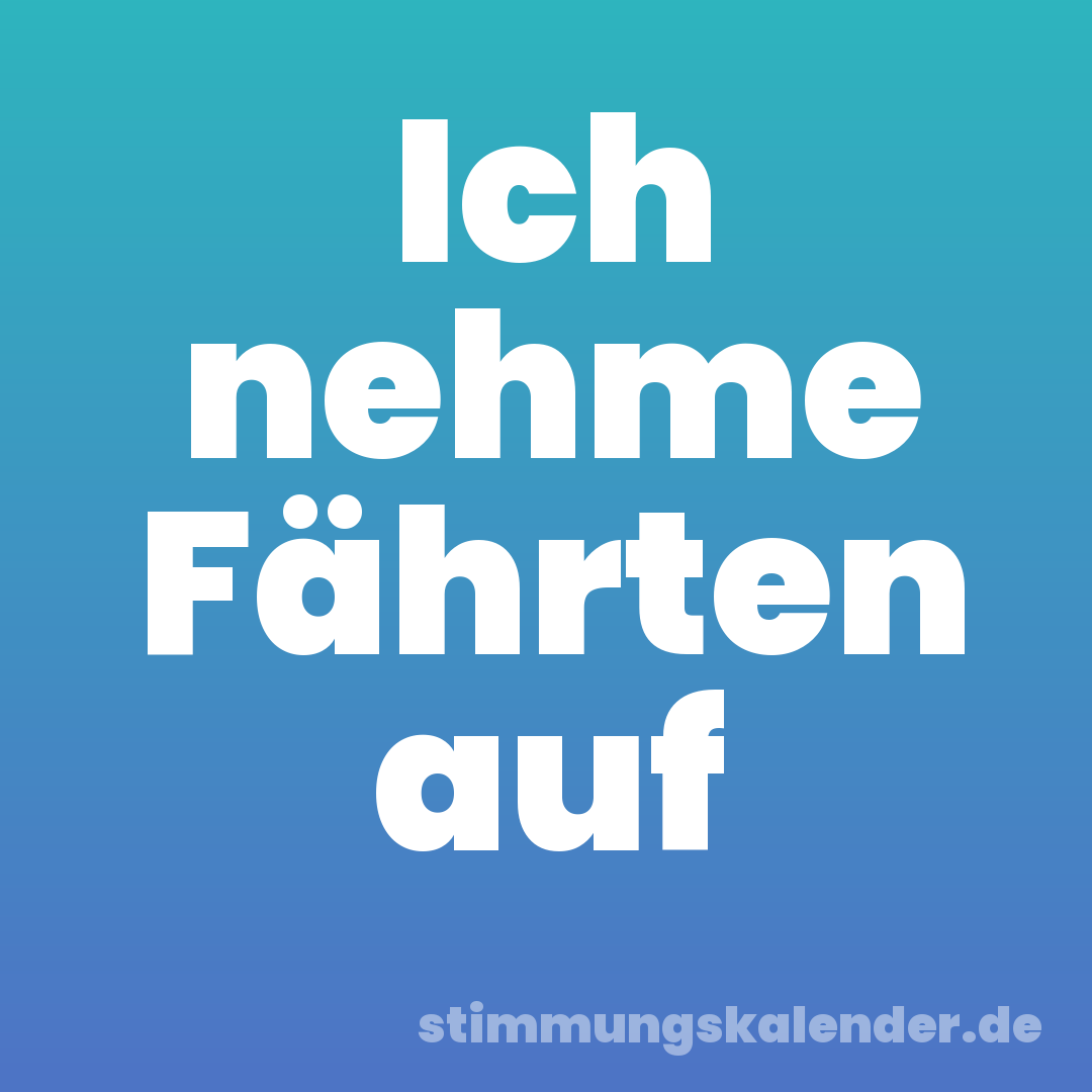 Ich nehme Fährten auf