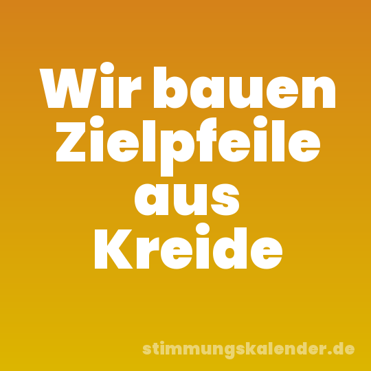 Wir bauen Zielpfeile aus Kreide