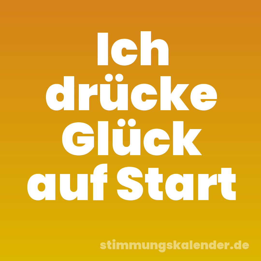 Ich drücke Glück auf Start