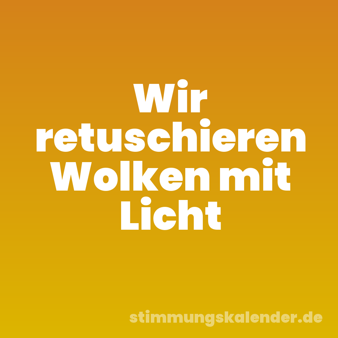 Wir retuschieren Wolken mit Licht